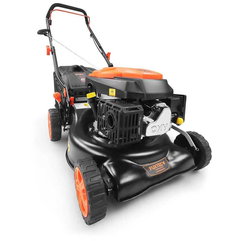 FUXTEC petrol lawnmower - cutting width 43cm - push lawnmower - 40L grass collector - FX-RM4346ECO