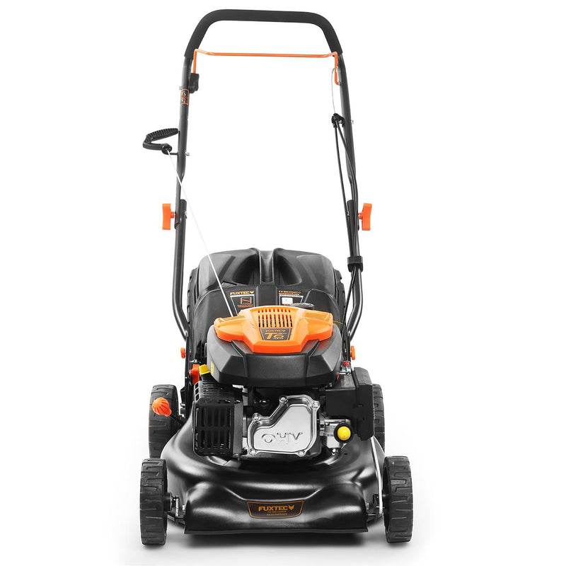 FUXTEC petrol lawnmower - cutting width 43cm - push lawnmower - 40L grass collector - FX-RM4346ECO