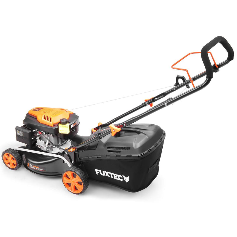 FUXTEC petrol lawnmower - cutting width 43cm - push lawnmower - 40L grass collector - FX-RM4346ECO