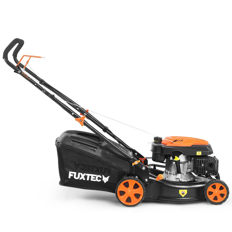 FUXTEC petrol lawnmower - cutting width 43cm - push lawnmower - 40L grass collector - FX-RM4346ECO